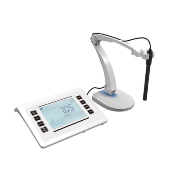 Key-operated benchtop pH meter